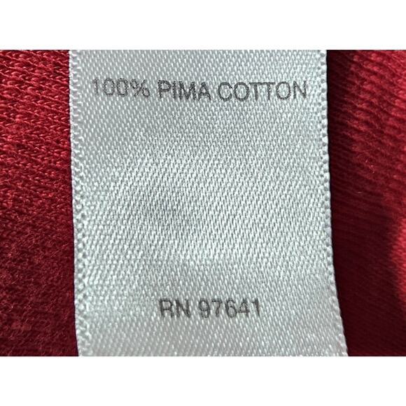 J JILL Plus 2X Tunic Top Red Heathered Cowl Neck Long Sleeve Pima Cotton 50" - Picture 7 of 7